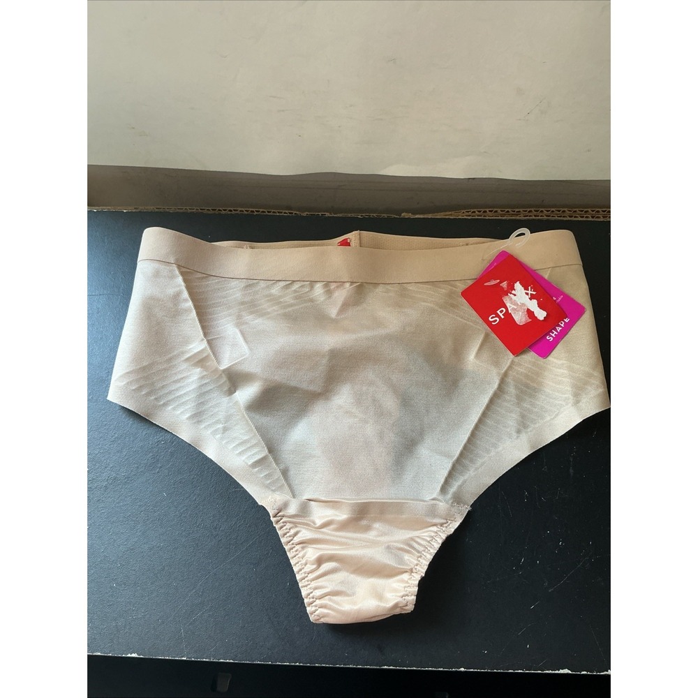 Spanx SPANXshape Invisible Thong Champagne Beige High Waisted XS 10394R